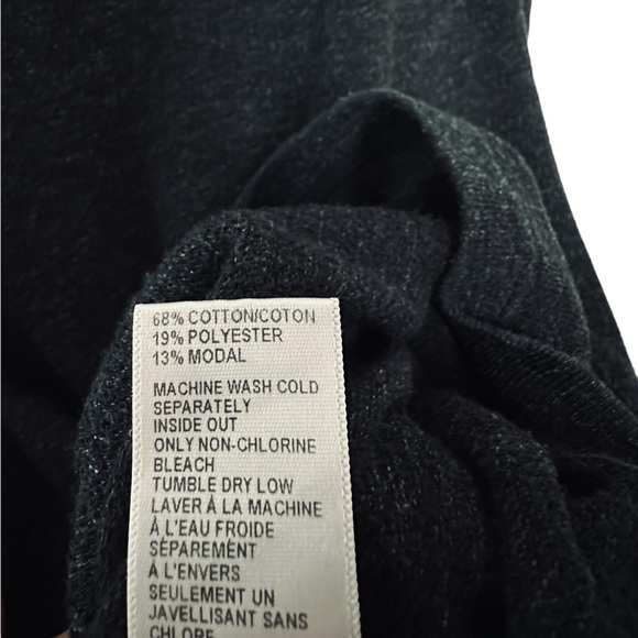 James Perse Knit Sheath Dress Charcoal Black Womens 3/Large - Picture 4 of 6